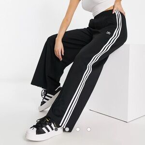 Adidas wide leg track pants